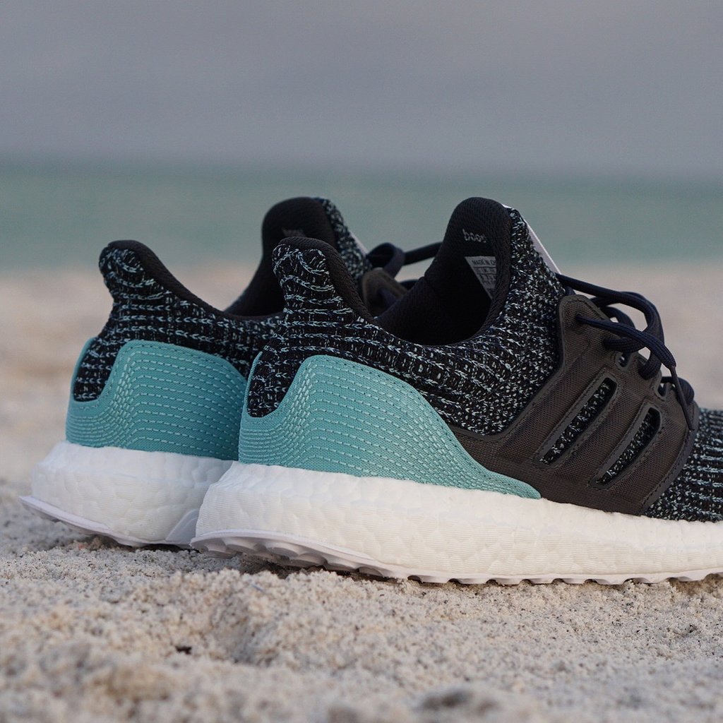 Buy > ultra boost parley on feet > in stock