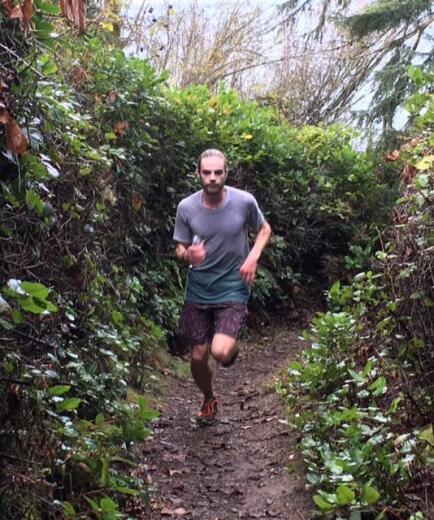 Jesse running in shoe.