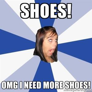 overwhelmed by shoes