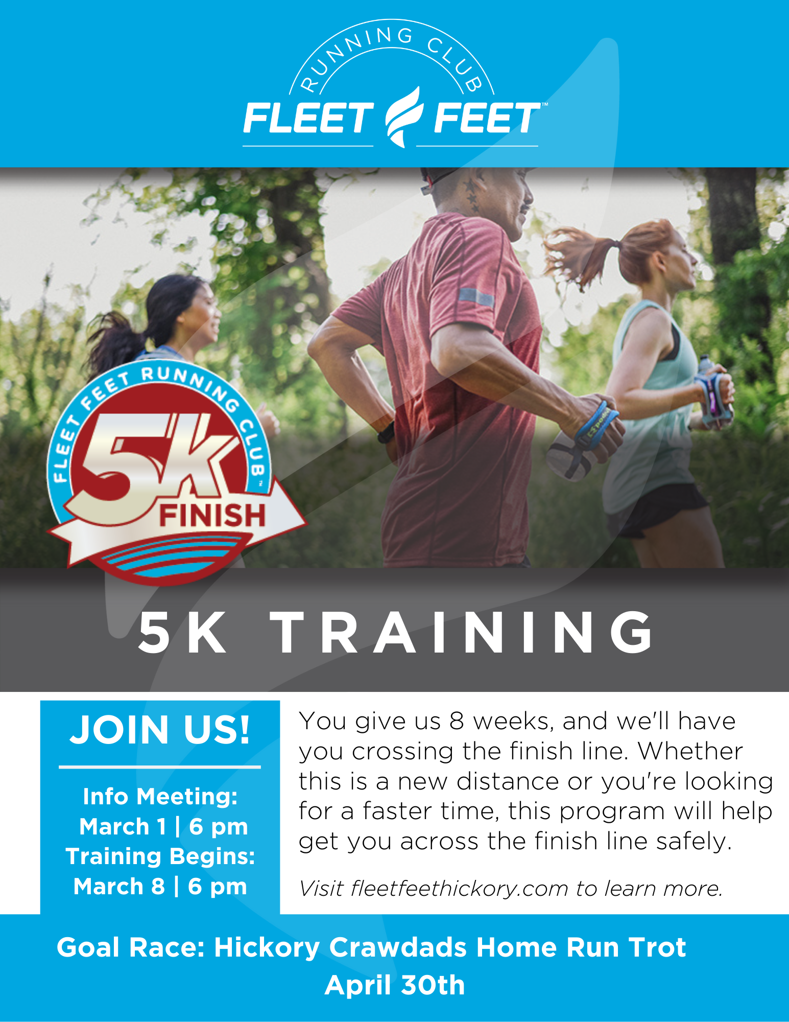 5K Training Group Fleet Feet Hickory
