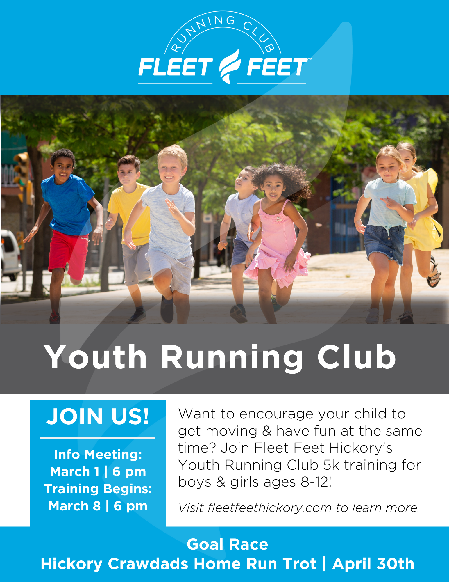 Youth Running Club Fleet Feet Hickory