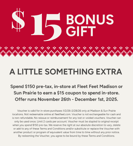 Fleet Feet Madison & Sun Prairie Family & Friends Promotion