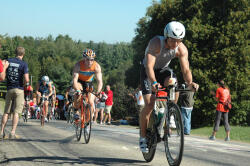 Cheering on IM WI competitors on the bike course