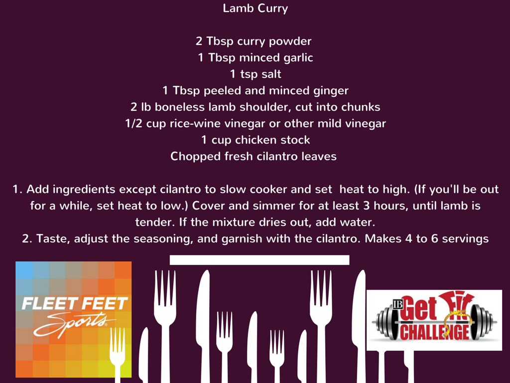 Recipe Lamb Curry Get Fit Challenge Fleet Feet Sports Madison