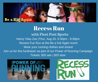 Be A Kid Again-Recess Run by Fleet Feet Sports Madison & Sun Prairie