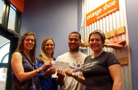 Orange Shoe Personal Fitness Donation to Allied Running Club Madison