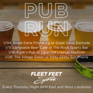 Fleet Feet Sports Weekly Pub Runs
