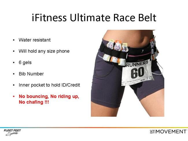 New Product iFitness Ultimate Race Belt at Fleet Feet Sports Madison