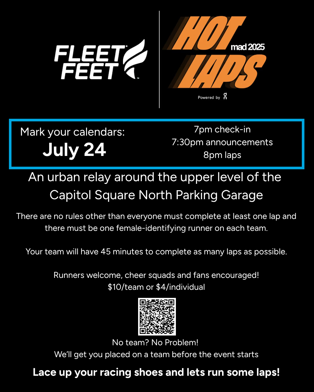 Hot Laps Relay by Fleet Feet Madison & Sun Prairie