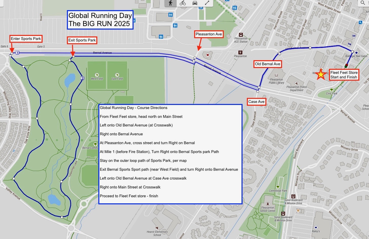 THE BIG RUN 2025 Course Map