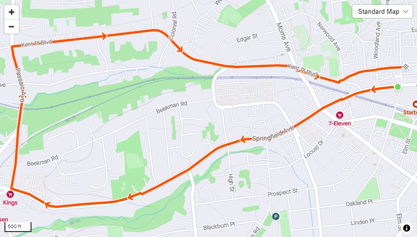 Fleet Summit Group Run Route
