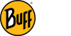 Buff logo with slogan white