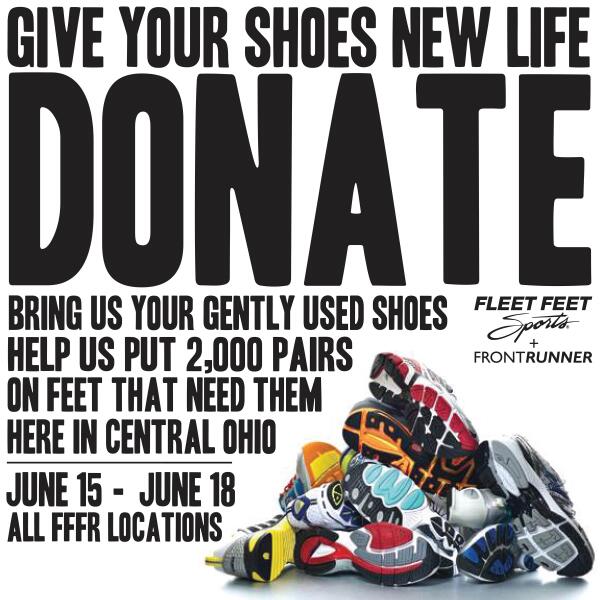 Shoe Drive at Fleet Feet + FrontRunner 