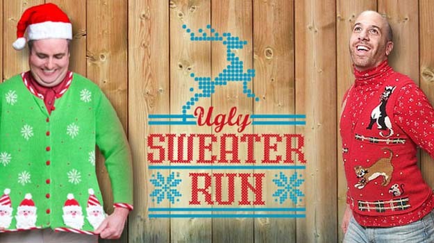 running christmas sweater