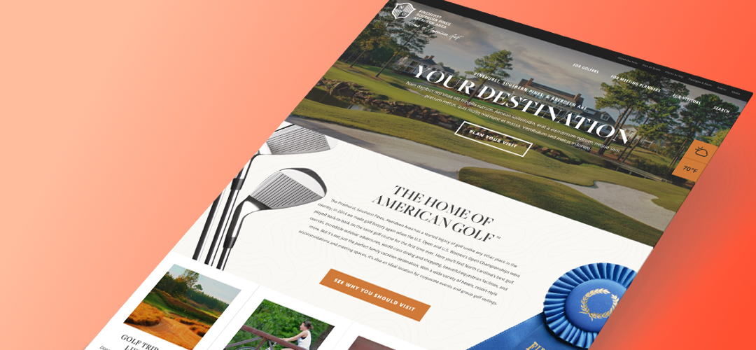 Home of Golf Website Design