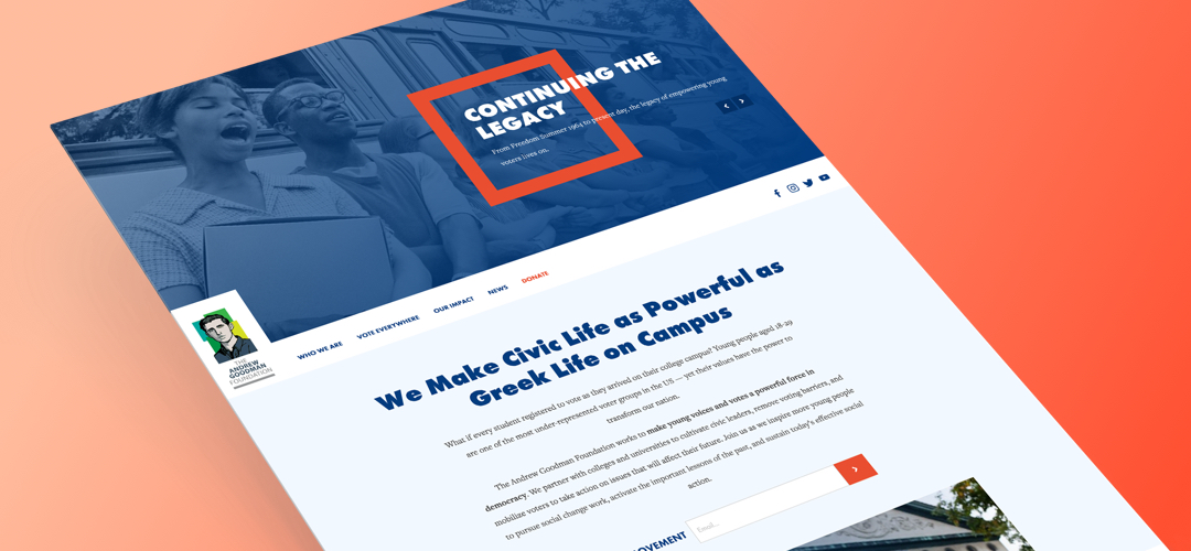 Andrew Goodman Foundation Website Design