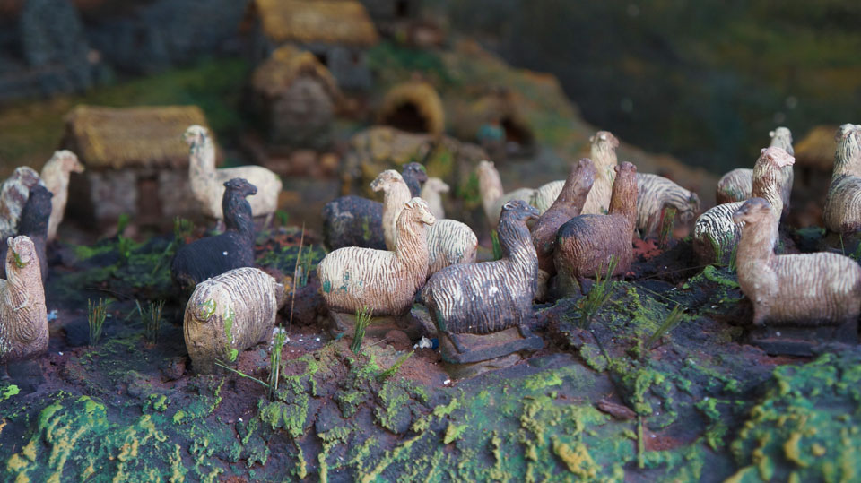 Awana Kancha Llama Farm figurines