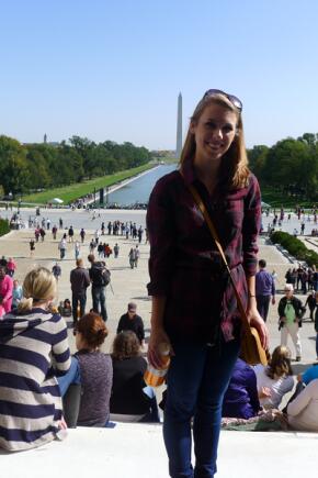 The National Mall overlooking the Washington Monument