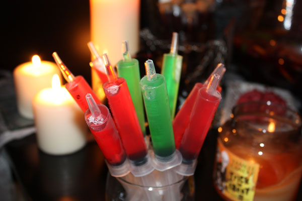 Jello syringe shots