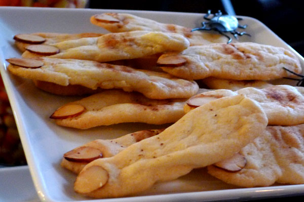 Finger cookies for Halloween