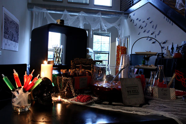 Halloween party table display