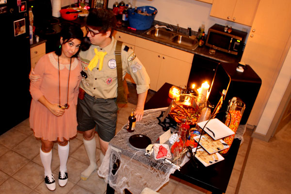 Annie and Nathan dressed as Sam and Suzy from Moonrise Kingdom