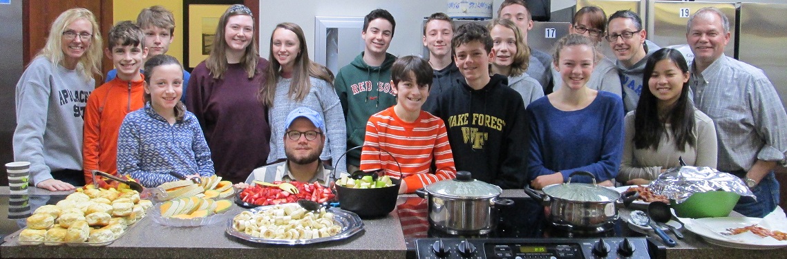 The aroma of bacon and freshly baked goods filled the kitchen as guests trickled in to be greeted by this inspiring group of sixth to twelfth graders.