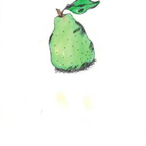 Pear (Watercolor) - Krystal