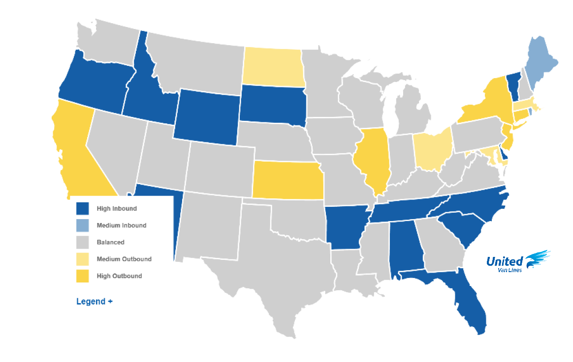 Migration Pattern Data For Charlotte, North Carolina