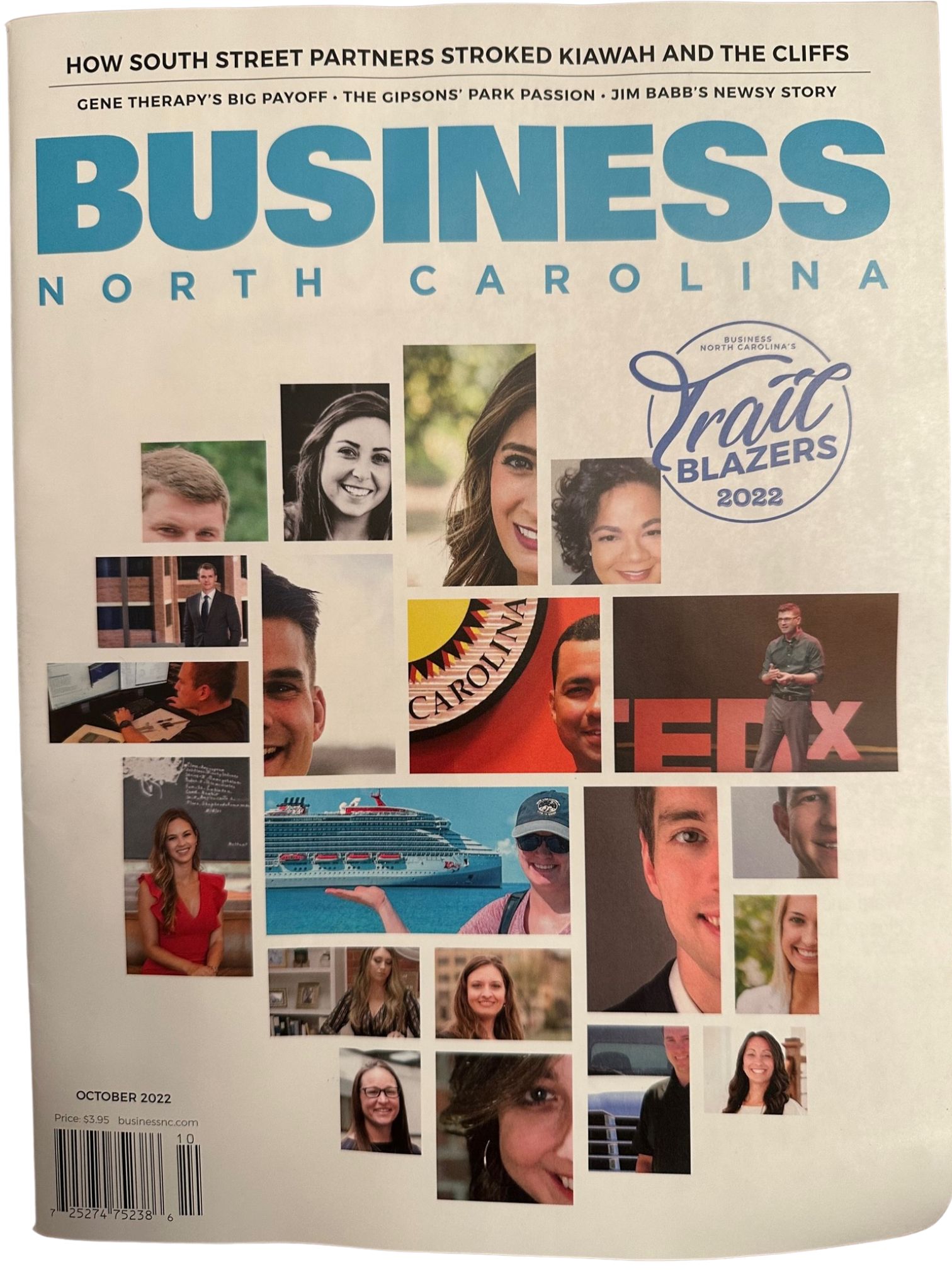 Business North Carolina 2022 Trailblazer Magazine Cover