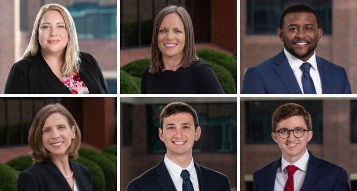 Collage of head shots of six new attorneys