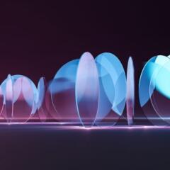 Abstract glass pieces background 