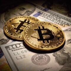 Bitcoin on top of paper money