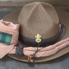 boy Scout Hat and equipment