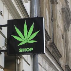 Cannabis store sign 