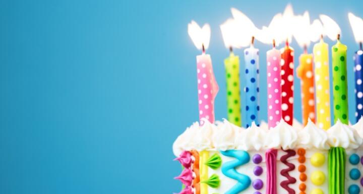 Birthday Cake with candles
