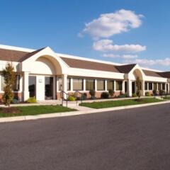 Row of commercial buildings