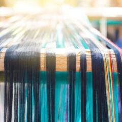 Fabric on a loom