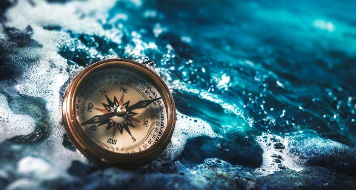 Compass in Water