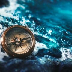 Compass in Water