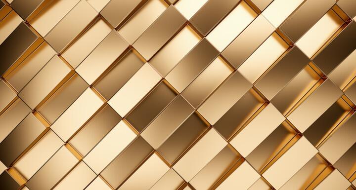 Golden background bricks 