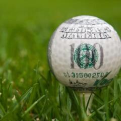 Golf ball money