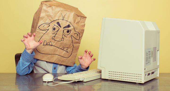 Internet Troll is Mean at the Computer 