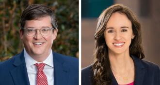 Lee Hodge and Olivia Lewis