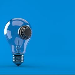 Light bulb with combination lock