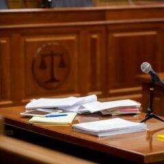 Microphone in the courtroom