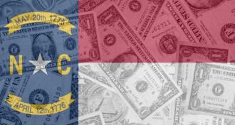 NC Flag with money