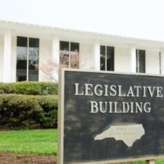 Outside shot of the NC General Assembly building