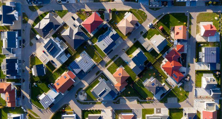 Aerial View of neighborhood