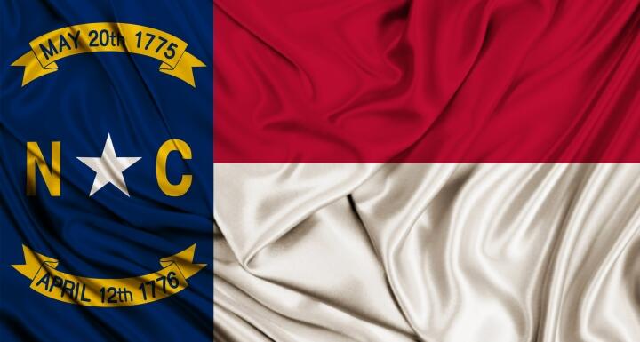 North Carolina State Flag as fabric